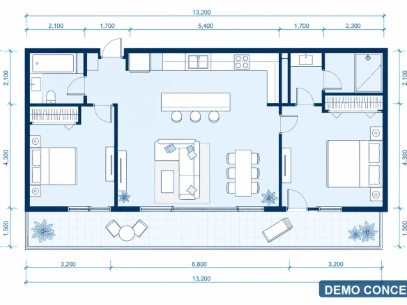 3-room – 82.6 m² – Investoria Black Sea Residence – Demo
